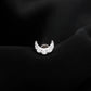 Moissanite Crescent Moon Helix Earring for Women