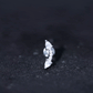 Certified Moissanite Curved Cartilage Earring