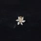Marquise Moissanite Flower Earring for Cartilage Piercing