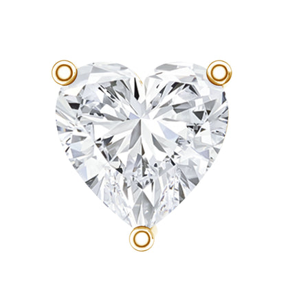 Heart Shape Moissanite Earring for Tragus Piercing