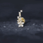 Moissanite Ear Crawler Earring for Cartilage Piercing