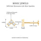Round Moissanite Chevron Tragus Earring for Women