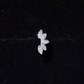 Natural Round Diamond Flower Earring for Helix Piercing