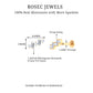 Baguette and Round Moissanite Ear Crawler Earring