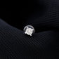Dainty Round Diamond Conch Earring in Prong Setting