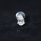 Pear Shape Moissanite Solitaire Conch Earring