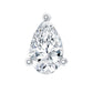 Pear Shape Moissanite Solitaire Conch Earring