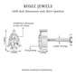 Pear Shape Moissanite Solitaire Conch Earring