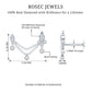 Vintage Style Diamond Double Piercing Earring