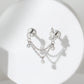 Vintage Style Diamond Double Piercing Earring