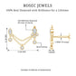 Vintage Style Diamond Double Piercing Earring