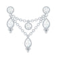 Vintage Inspired Diamond Chain Double Piercing Earring