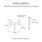 Vintage Inspired Diamond Chain Double Piercing Earring