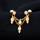 Vintage Inspired Diamond Chain Double Piercing Earring