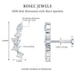 Certified Moissanite Crawler Earring in Prong Setting