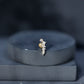 Certified Moissanite Crawler Earring in Prong Setting
