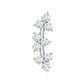 Unique Moissanite Cartilage Climber Earring