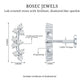 Unique Moissanite Cartilage Climber Earring