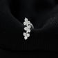 Unique Moissanite Cartilage Climber Earring