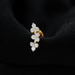 Unique Moissanite Cartilage Climber Earring