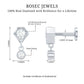 Round Cut Natural Diamond Drop Helix Earring