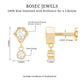 Round Cut Natural Diamond Drop Helix Earring