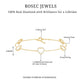 Certified Diamond Heart Chain Bracelet in Prong Setting