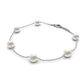 Real Freshwater Pearl Station Bracelet for Women