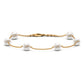 Real Freshwater Pearl Station Bracelet for Women
