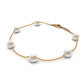 Real Freshwater Pearl Station Bracelet for Women
