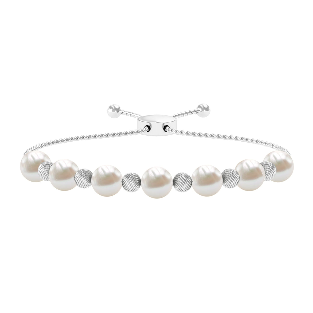 Cultured Freshwater Pearl Bolo Bracelet for Women