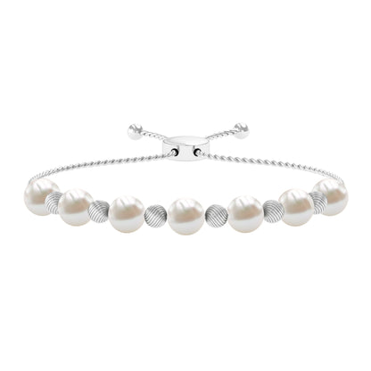 Cultured Freshwater Pearl Bolo Bracelet for Women