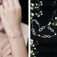 Certified Moissanite Infinity Chain Bracelet