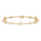 Pulsera de estrella con estación de moissanita certificada para mujer