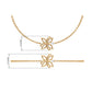 Certified Moissanite Flower Chain Bracelet for Women