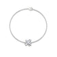 Certified Moissanite Flower Chain Bracelet for Women