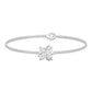 Certified Moissanite Flower Chain Bracelet for Women