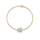 Certified Moissanite Flower Chain Bracelet for Women