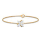 Certified Moissanite Flower Chain Bracelet for Women