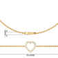 Certified Diamond Heart Chain Bracelet in Prong Setting