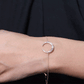 Certified Diamond Moon Chain Bracelet