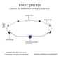 Real Amethyst Chain Bracelet in Bezel Setting