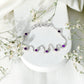 Real Amethyst Chain Bracelet in Bezel Setting