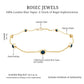 Bezel Set London Blue Topaz Station Chain Bracelet