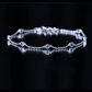 Certified Natural Tanzanite Chain Bracelet for Her