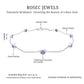 Certified Natural Tanzanite Chain Bracelet for Her