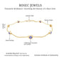 Certified Natural Tanzanite Chain Bracelet for Her