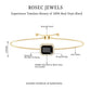 Natural 1.8 Carat Emerald Cut Black Onyx Bolo Bracelet with Diamond Halo