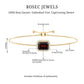 Real 2 Carat Emerald Cut Garnet Bolo Bracelet with Diamond Halo