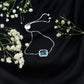 Emerald Cut London Blue Topaz and Diamond Bolo Chain Bracelet